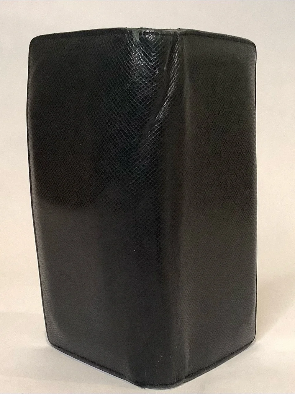 Classic Men's/womens Black Leather Long flap Wallet